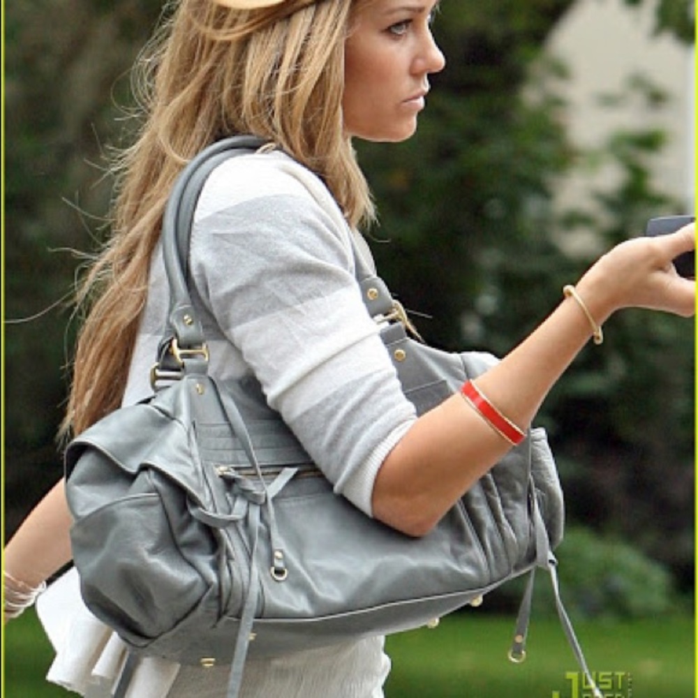 Rebecca Minkoff Matinee Handbag Light Grey Leather